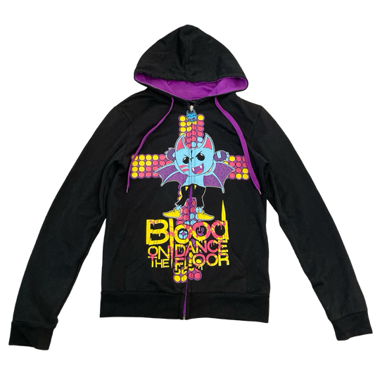 Y2K Blood on the Dancefloor Zip Up Hoodie