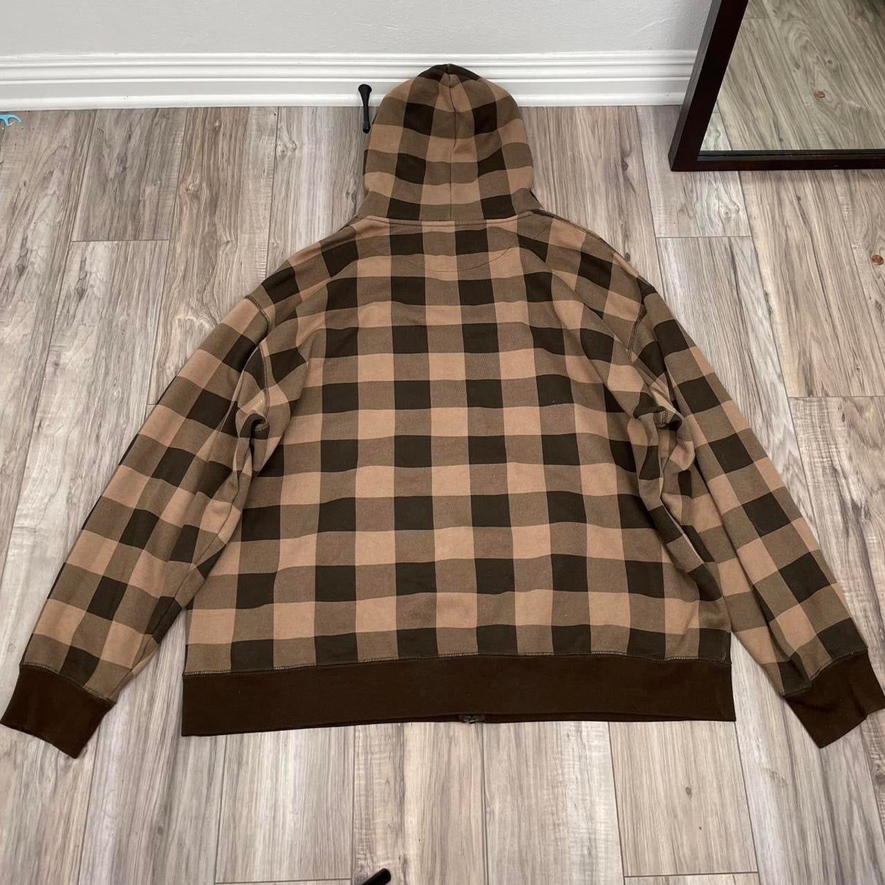 Domo Plaid Zip Up Hoodie