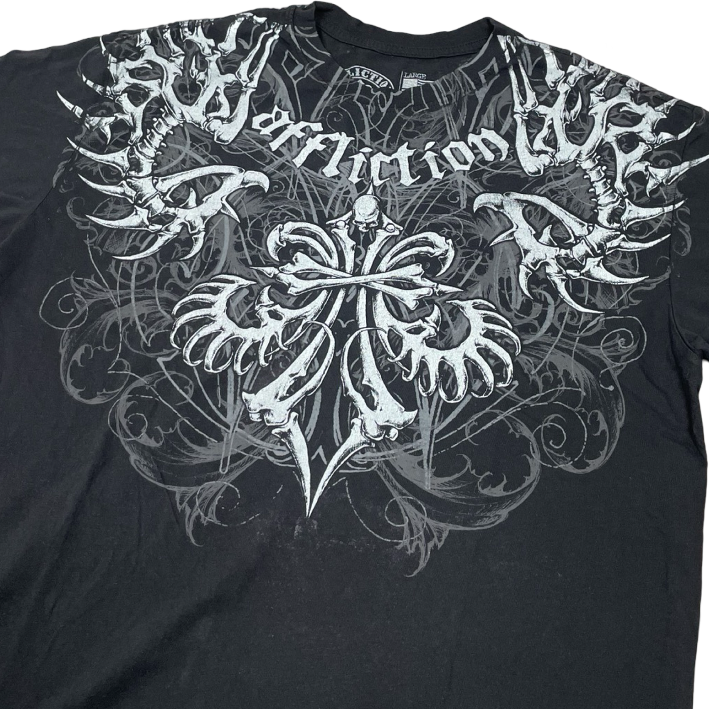 Y2K Affliction Skeleton Wing Tee