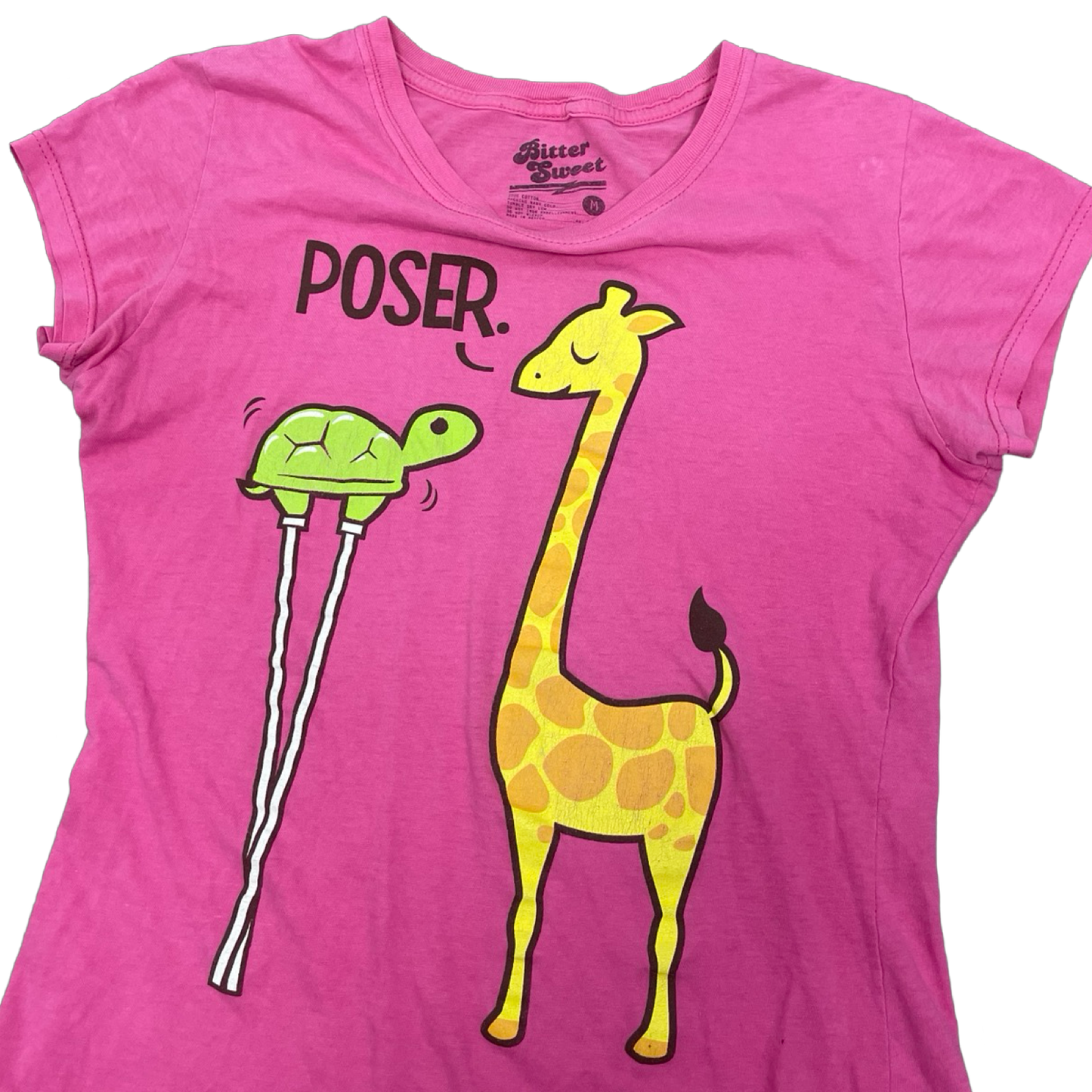 Giraffe Turtle 2000s Scene Tee