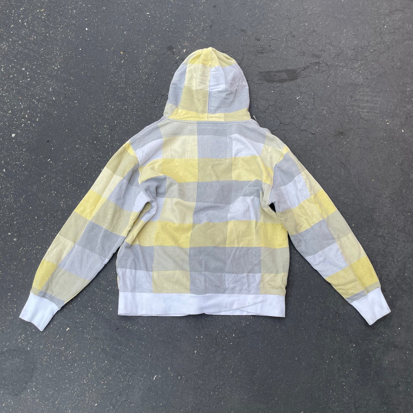 Y2K Domo Plaid Zip Up Hoodie