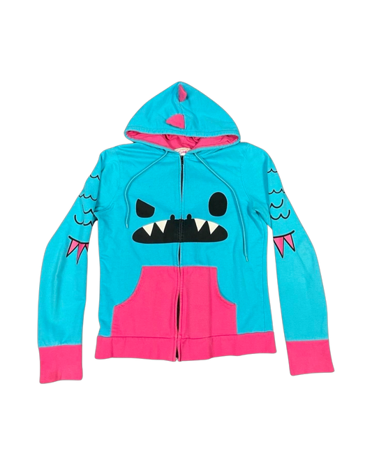 Y2K soso happy dinosaur scene hoodie